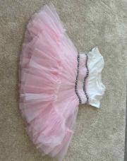 Robe GUESS rose et blanche 2ans 