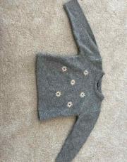 Pull KIABI 3 ans gris à fleur 