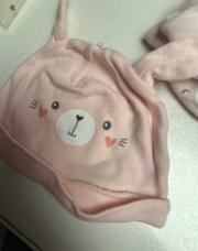 Bonnet 1M rose lapin 
