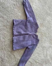 Gilet mauve grain de blé 81cm