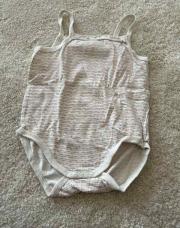 Body bretelle 92cm beige à pois 