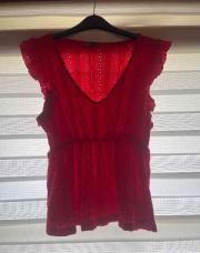 Blouse rouge - M
