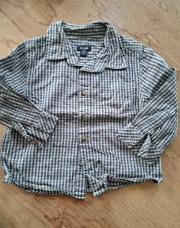 Chemise à carreaux kiabi grise