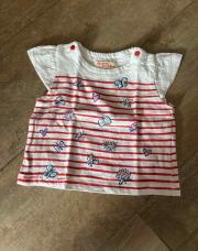 T-shirt lignés rouge 