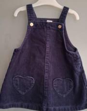 Robe bleu marine cœur 12 mois 
