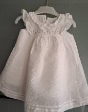 Robe blanche obaibi 3 mois 