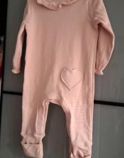 Combi rose cœur 6- 9 mois 