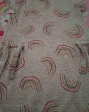 Robe arc en ciel vieux rose 6 ans 