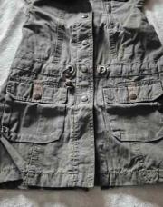 8ans veste kaki-brun okaidi