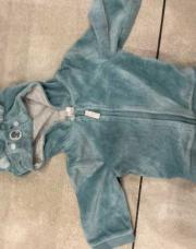 Gilet peluche bleu