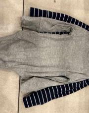 Body 6 mois gris et bleu rayé 