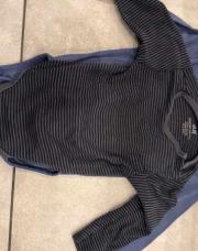 2 body 6 lois bleu et gris foncé rayé 