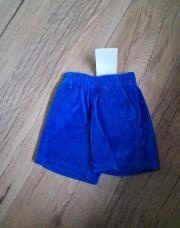 Short bleu éponge 