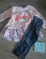 ENSEMBLE HAUT ROSE FILLE 6M