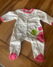 Orchestra pyjama blanc fleurs 3 mois 