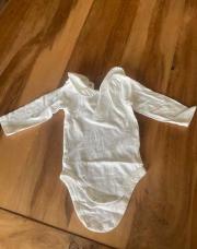 Obaïbi body blanc avec col 3 mois