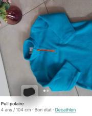 Pull polaire 4 ans décathlon 