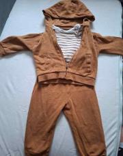 3 pièces 12 mois couleur rouille 