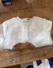 Ensemble Okaidi 3 mois gris chien 