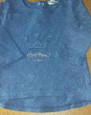 Tshirt marine TAO manches longues 68 cm