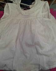 Robe blanche et dore 