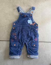 Salopette épaisse 3 mois bleu 