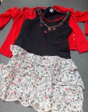 Robe + gilet 5ans,3pommes