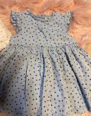 Robe bleu à cœur 