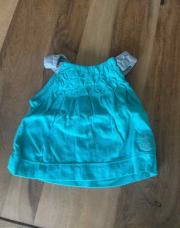 Obaïbi blouse été turquoise 3 mois