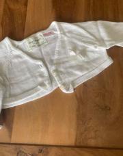 Zara gilet blanc 3-6 mois