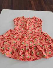 Robe imprimée orange