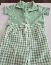 Ensemble vert pistache