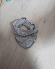 Bandana - baby shower- gris clair 