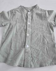 Chemise verte clair lin