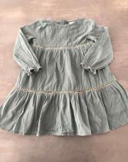 Robe kaki liseret doré 3/4ans 