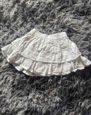 Jupe blanche liseret doré 2ans 