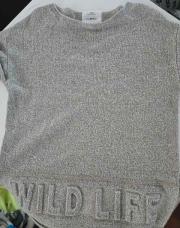Pull zara beige 8 ans wild life