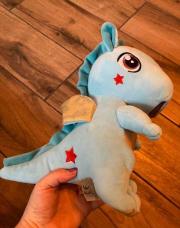 Peluche Dragon bleu 
