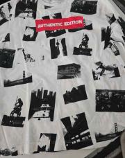 Tee-shirt manches longues imprimé authentic édition zara 8ans