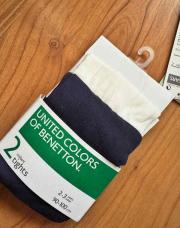 2 paires bas 2/3 ans 