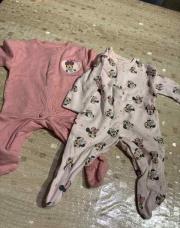 Ensemble 2 pyjamas Minnie rose taille 1 mois 