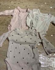 Lot 3 body lapin et cœur taille 50