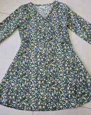 Robe zara 8 ans verte