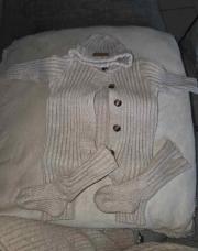 Ensemble beige combinaison, chaussettes et bonnet Shein 0-1 mois 