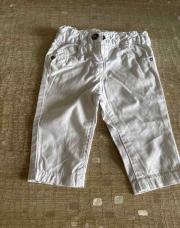 Pantalon blanc avec bouton cœur 3 mois 