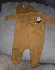 Ensemble pyjama et bonnet petit lapin 56cm