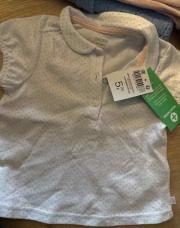 Polo 6M blanc et rose 