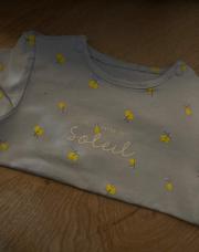 Teeshirt 3M bleu/citron 