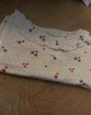 Teeshirt manche longue 3M blanc fleuris 