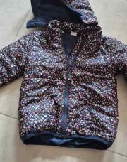 Manteau bleu fleurs-H&M-92